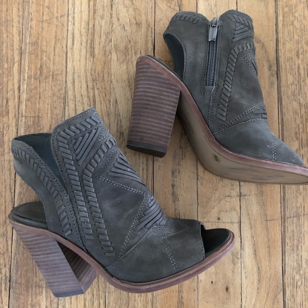 Vince Camuto open toe heeled boots